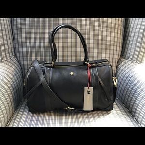 NEW Ora Delphine Liza Pebbled Leather Satchel Bag